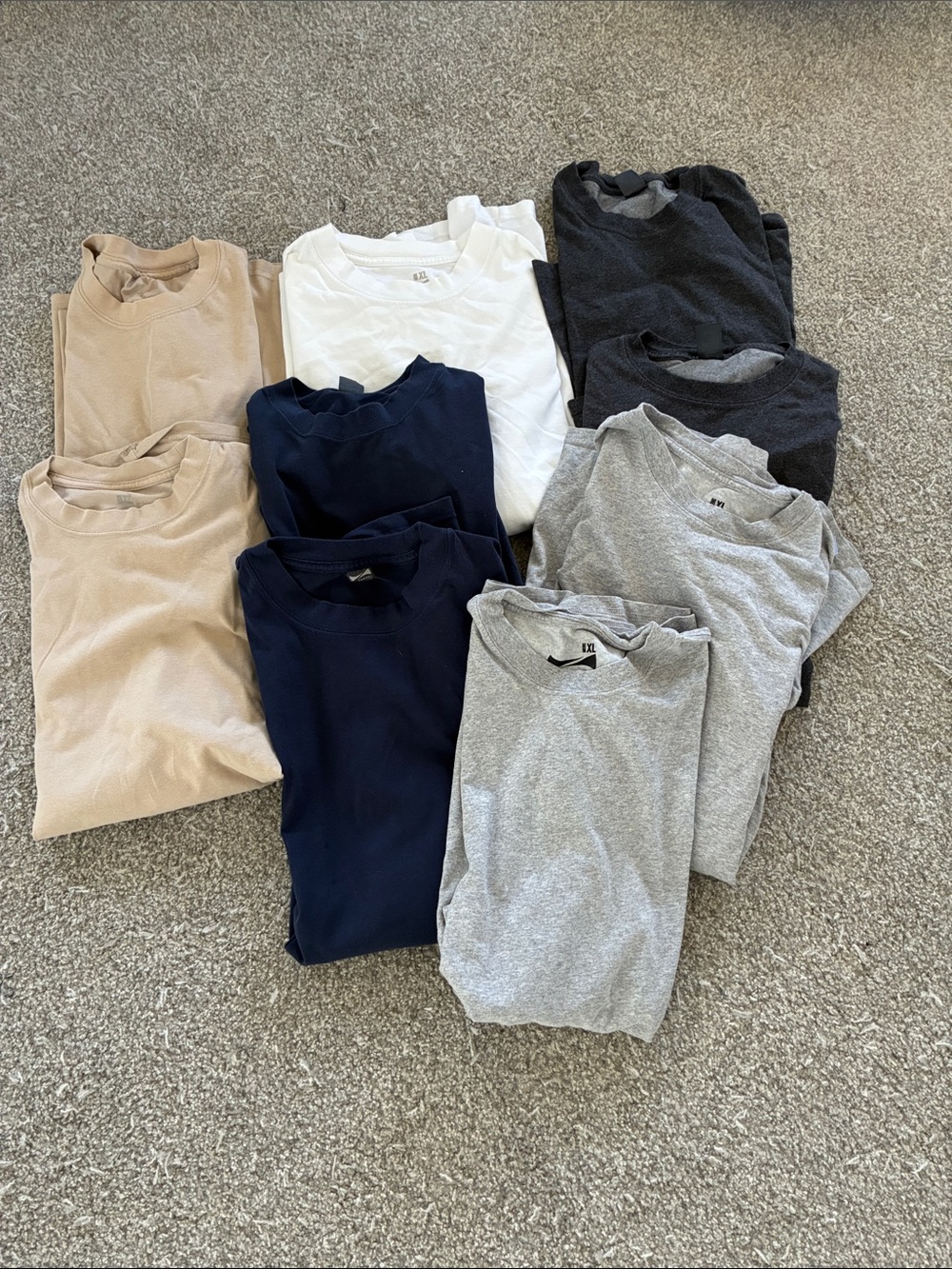 9 Zorrel Men's Crew Neck T-Shirt - White, Navy, Gray, Black, Tan